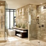 Elegant Natural Stone Shower Design