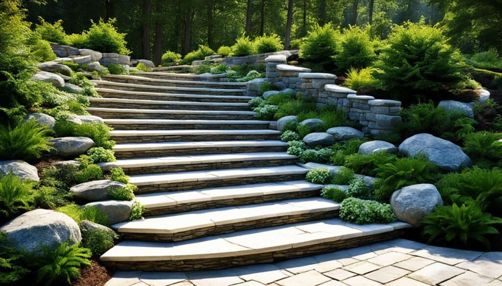 elegant stone stairway inspiration