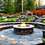 fire pit ideas with natural stone