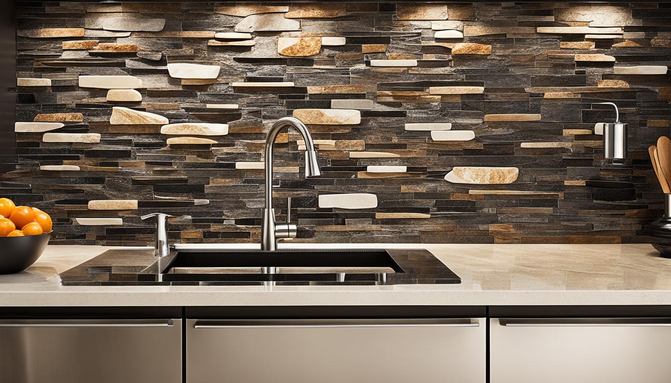 kitchen natural stone backsplash ideas