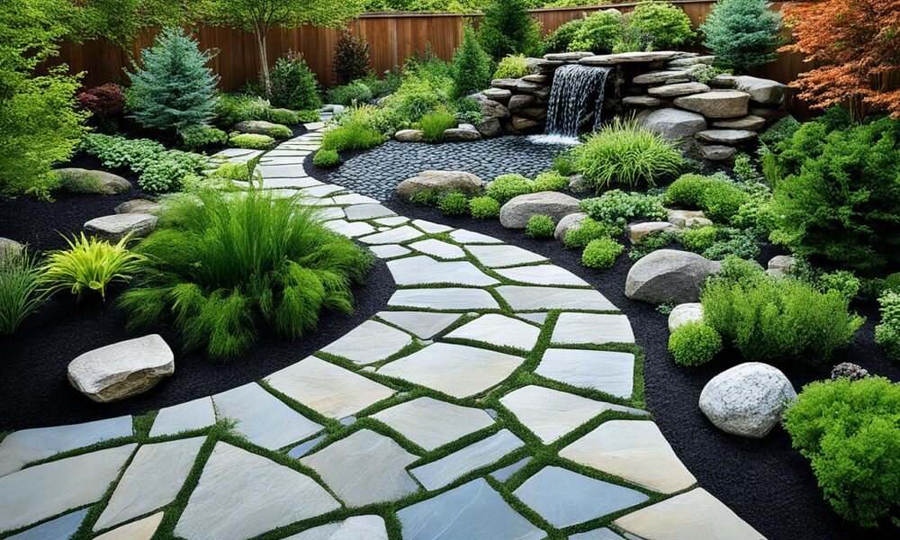 landscaping ideas with natural stone