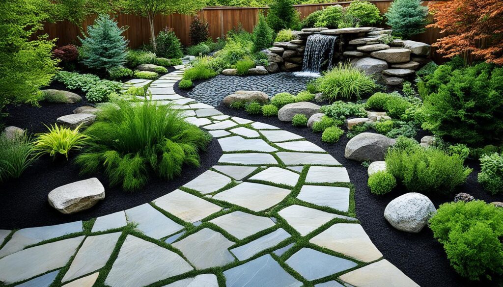 landscaping ideas with natural stone