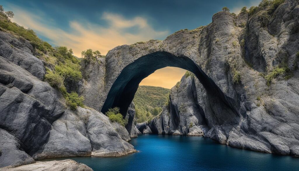 largest natural stone arch image