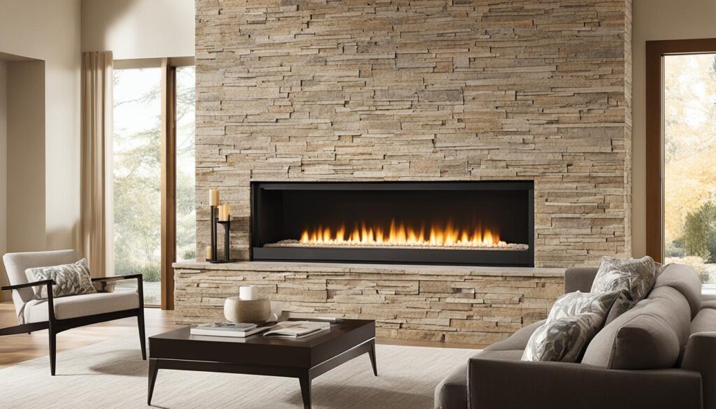 modern natural stone fireplace designs