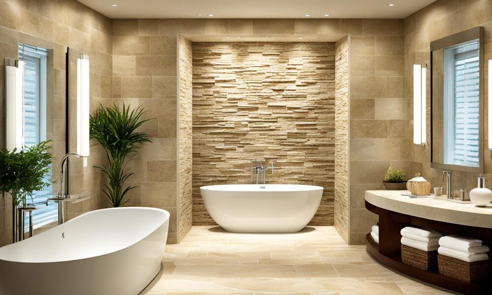 natural stone bathroom tile ideas