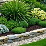 natural stone border edging ideas