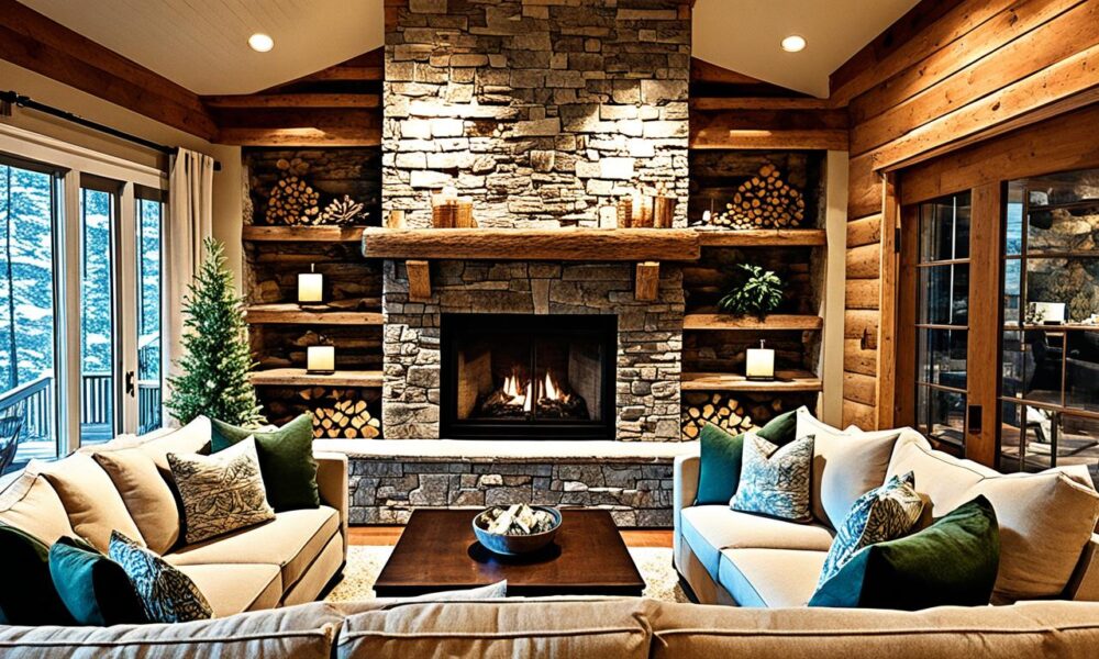 natural stone fireplace ideas