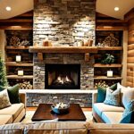 natural stone fireplace ideas