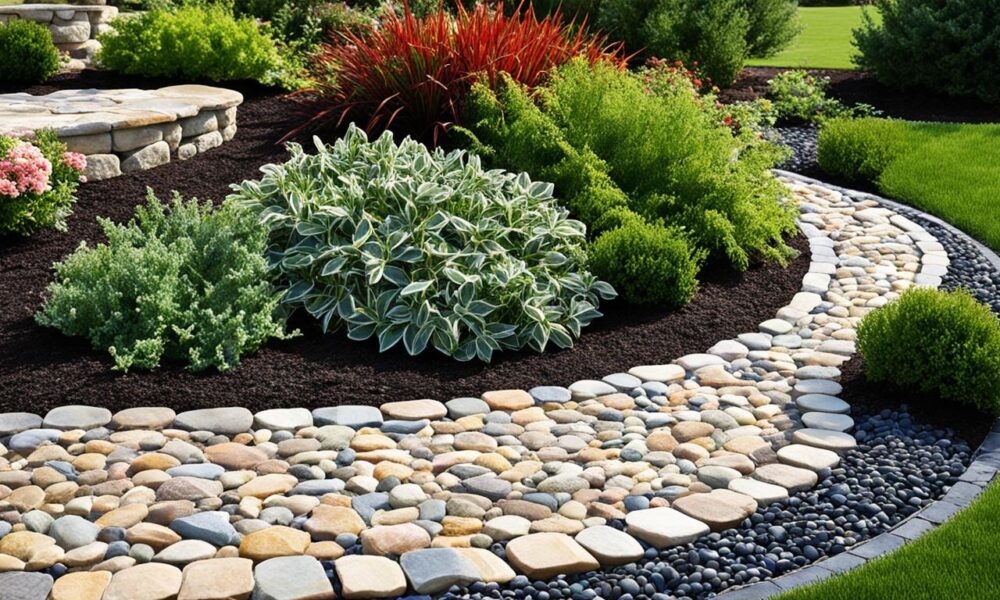 natural stone garden edging ideas