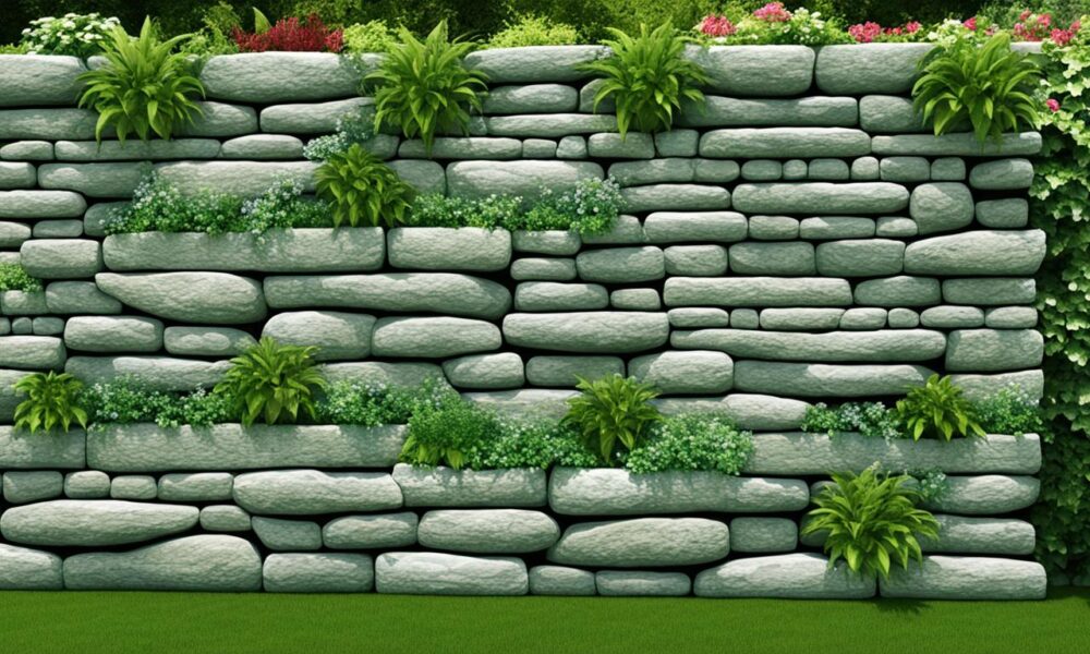 natural stone garden wall ideas