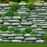 natural stone garden wall ideas