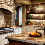 natural stone kitchen backsplash design ideas