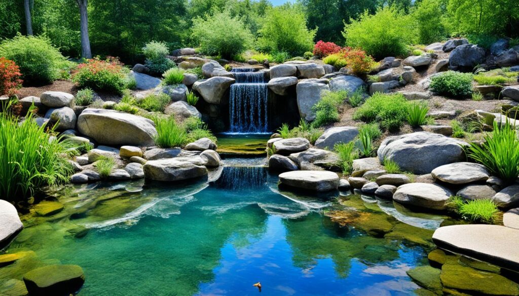 natural stone pond ideas