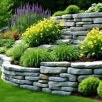 natural stone retaining wall ideas