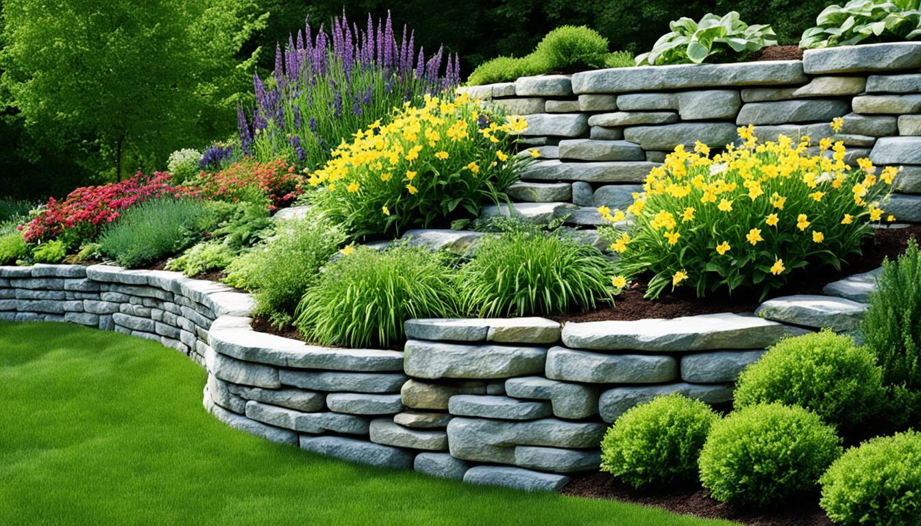 natural stone retaining wall ideas