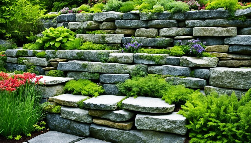natural stone retaining walls