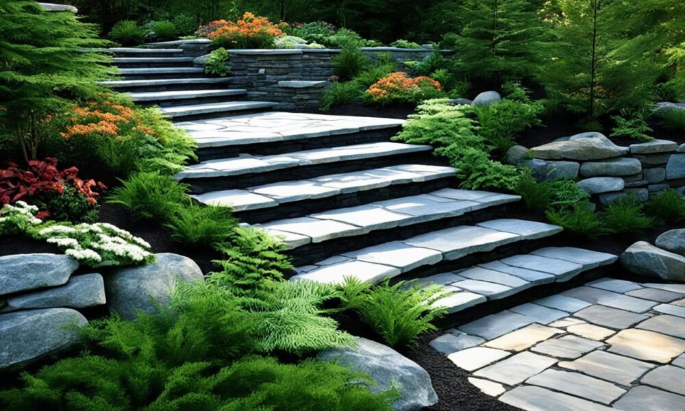 natural stone steps ideas