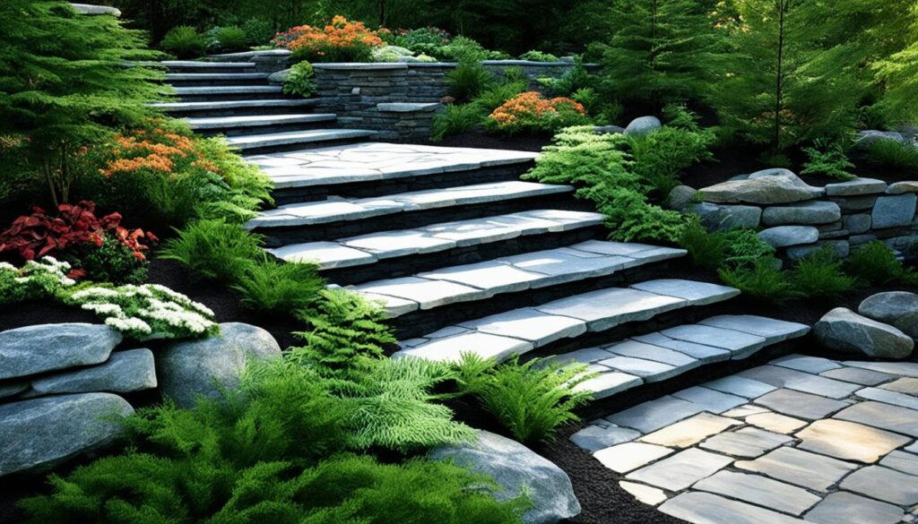 natural stone steps ideas