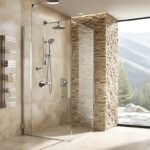 natural stone walk in shower ideas