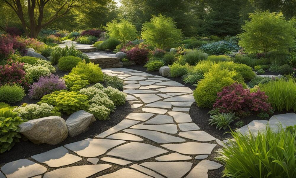 natural stone walkway ideas