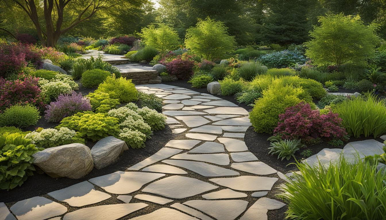 natural stone walkway ideas