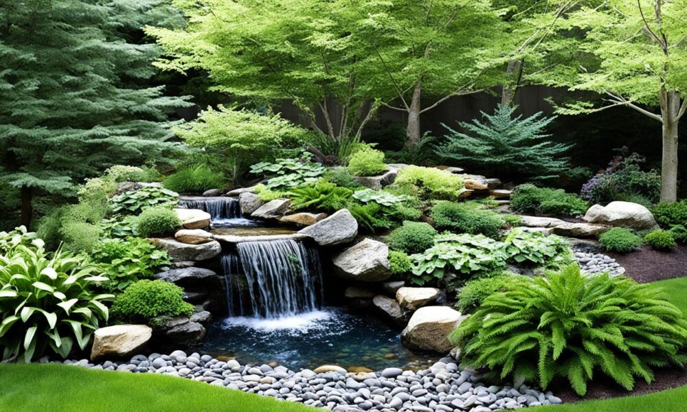 natural stone water feature ideas