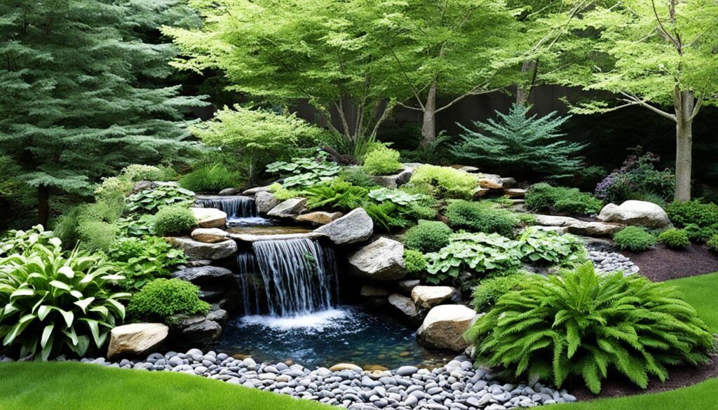 natural stone water feature ideas