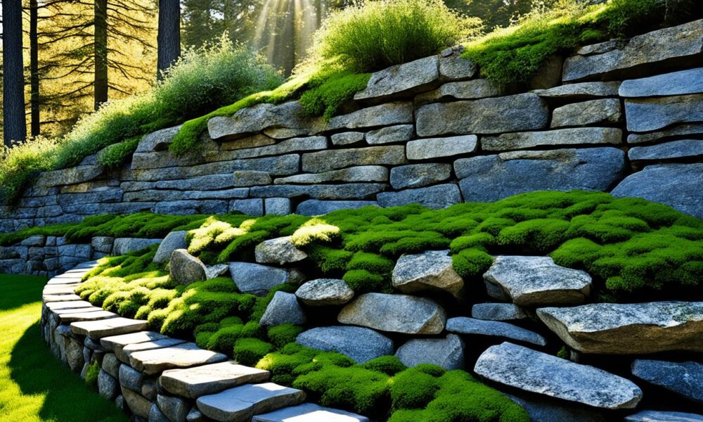 retaining wall natural stone ideas