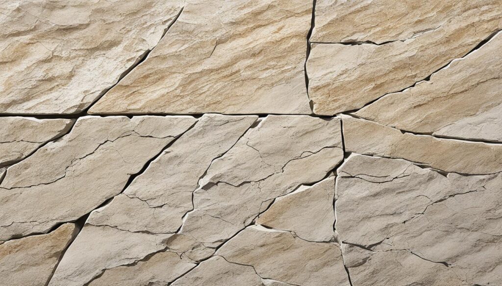 Detailed natural stone crack repair