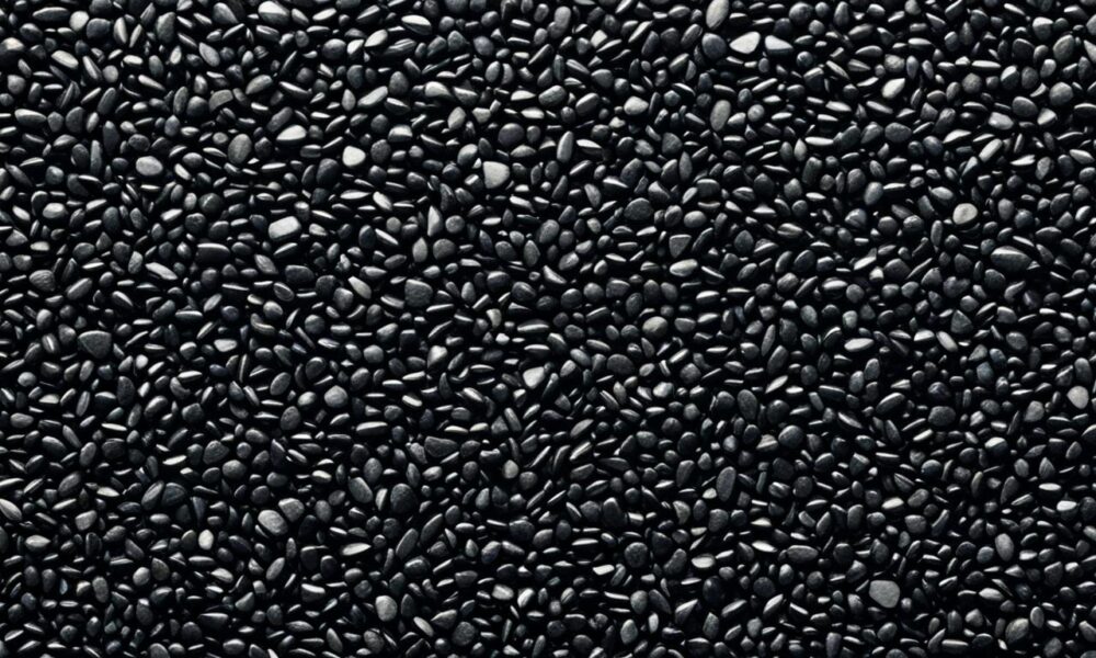 black natural stone