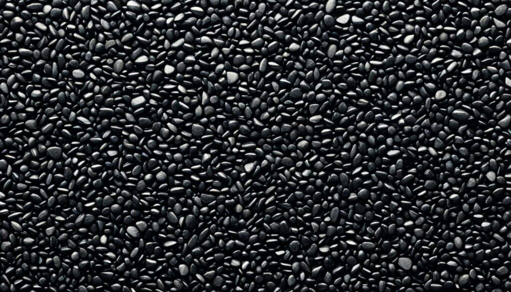black natural stone