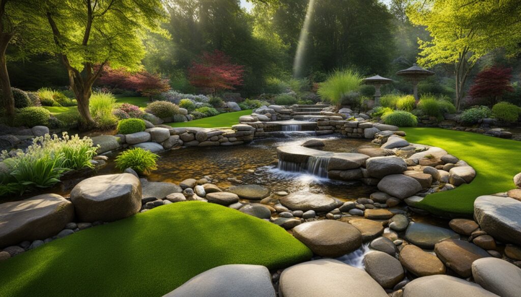 Choosing the right stones for a backyard water feature