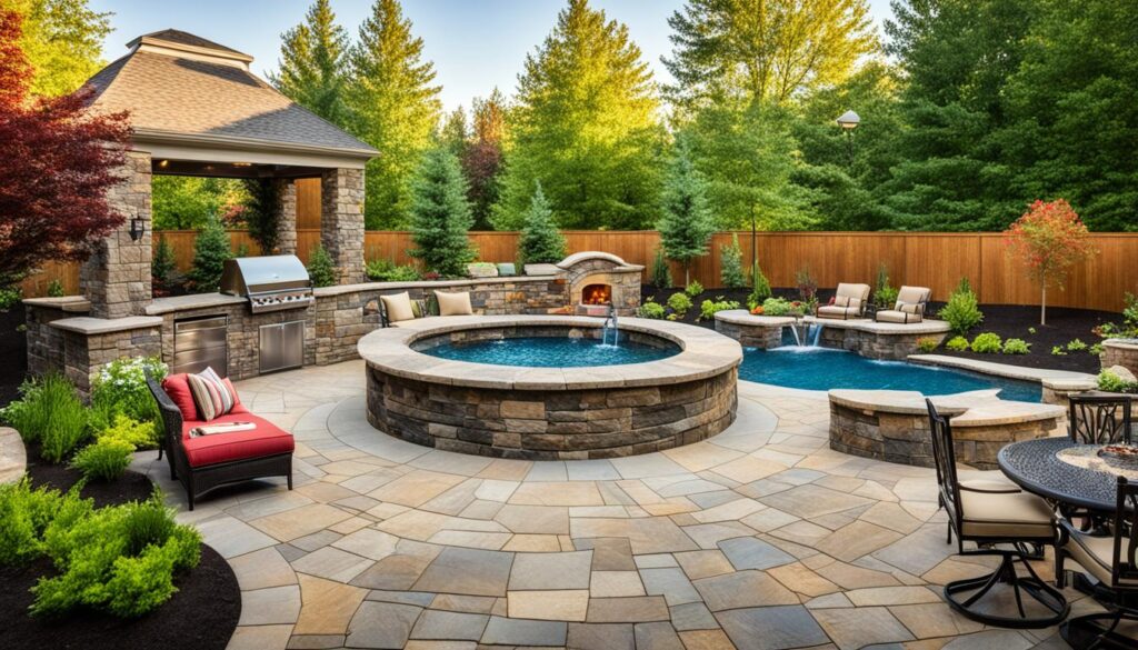 Creative Outdoor Patios with Natural Stone: Design Inspiration