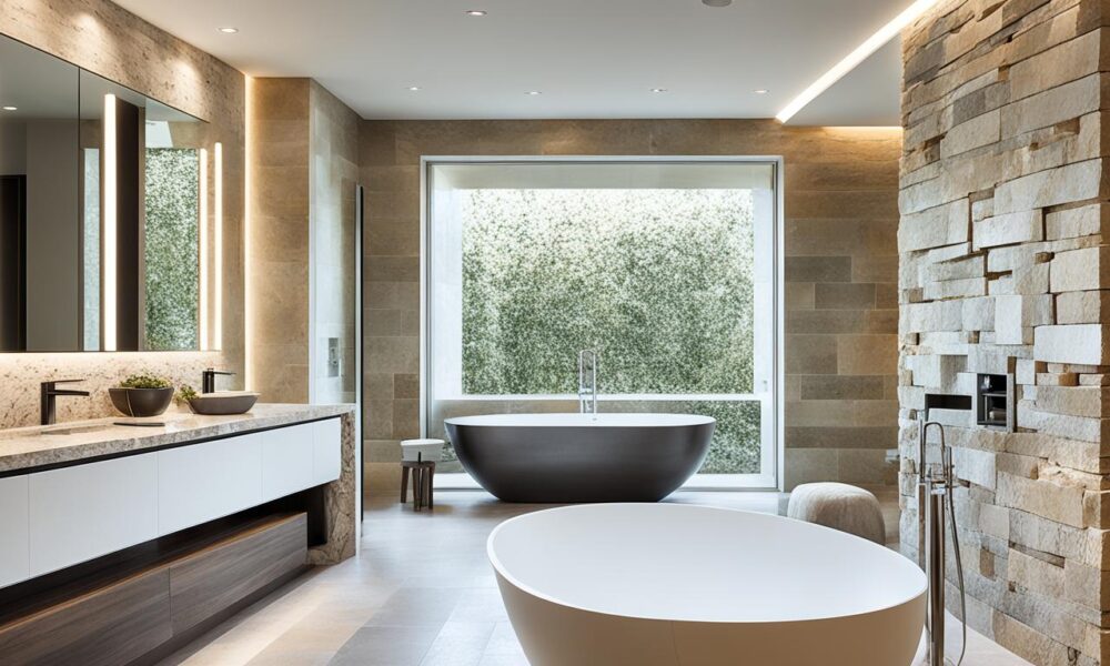 Elegant Bathroom Designs with Natural Stone