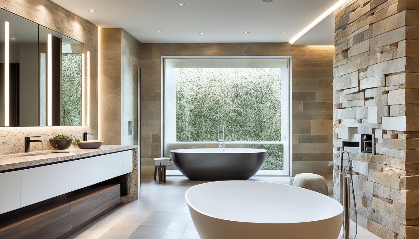 Elegant Bathroom Designs with Natural Stone