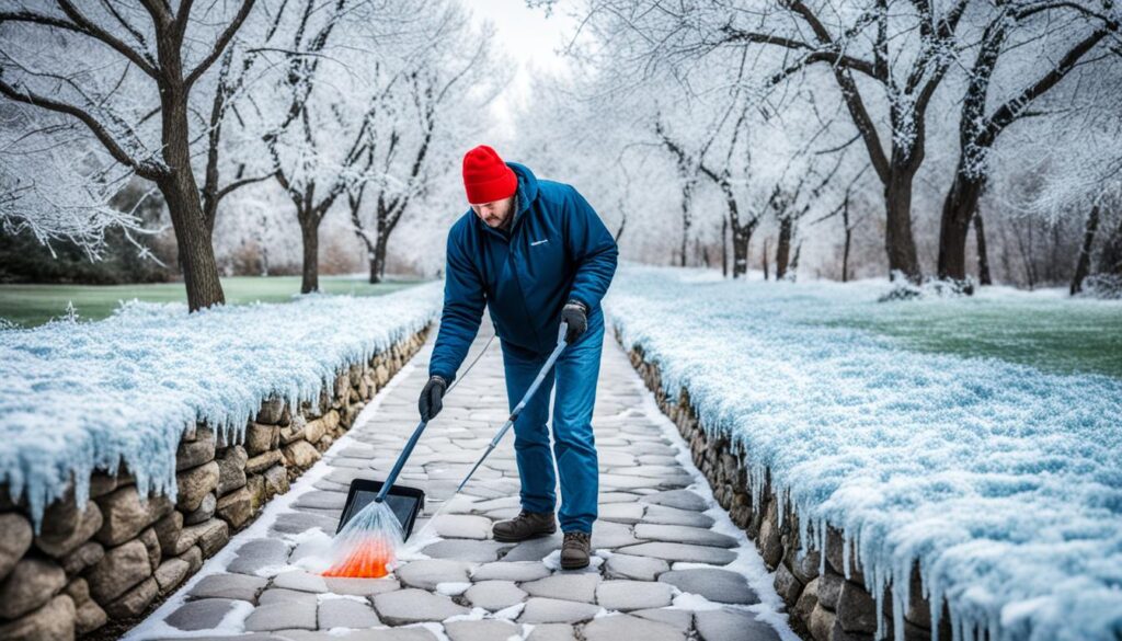 Safe de-icing practices