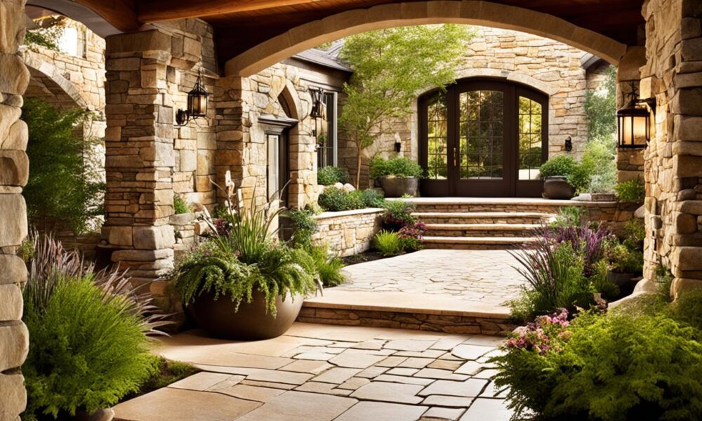 Unique Natural Stone Ideas for Your Home Entrance