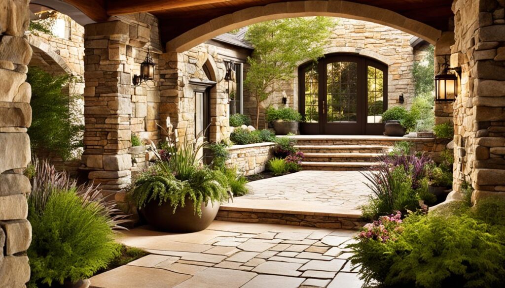 Unique Natural Stone Ideas for Your Home Entrance