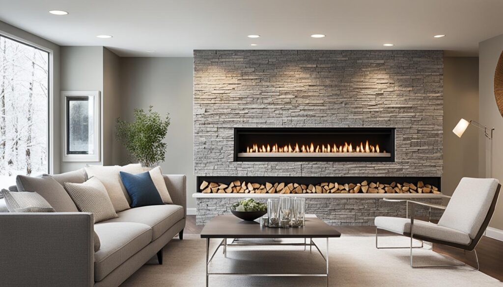 Versatile stone fireplace designs