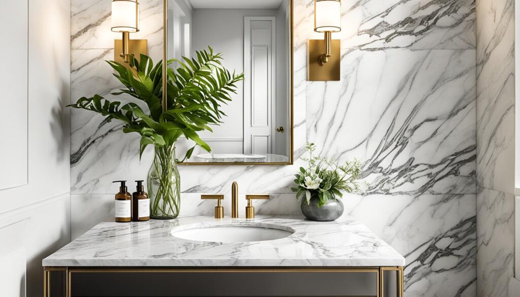 marble bathroom vanity