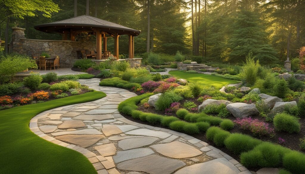 natural stone walkways