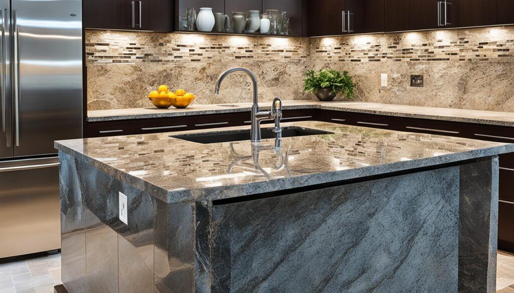 Granite countertop sealing and stone floor maintenance