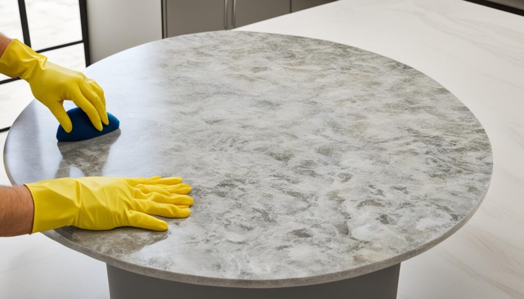 Removing oil-based stains from natural stone