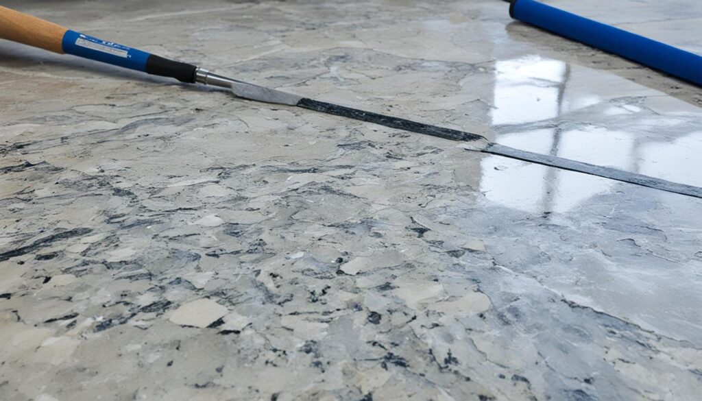 Professional stone chip repair and crack repair in natural stone